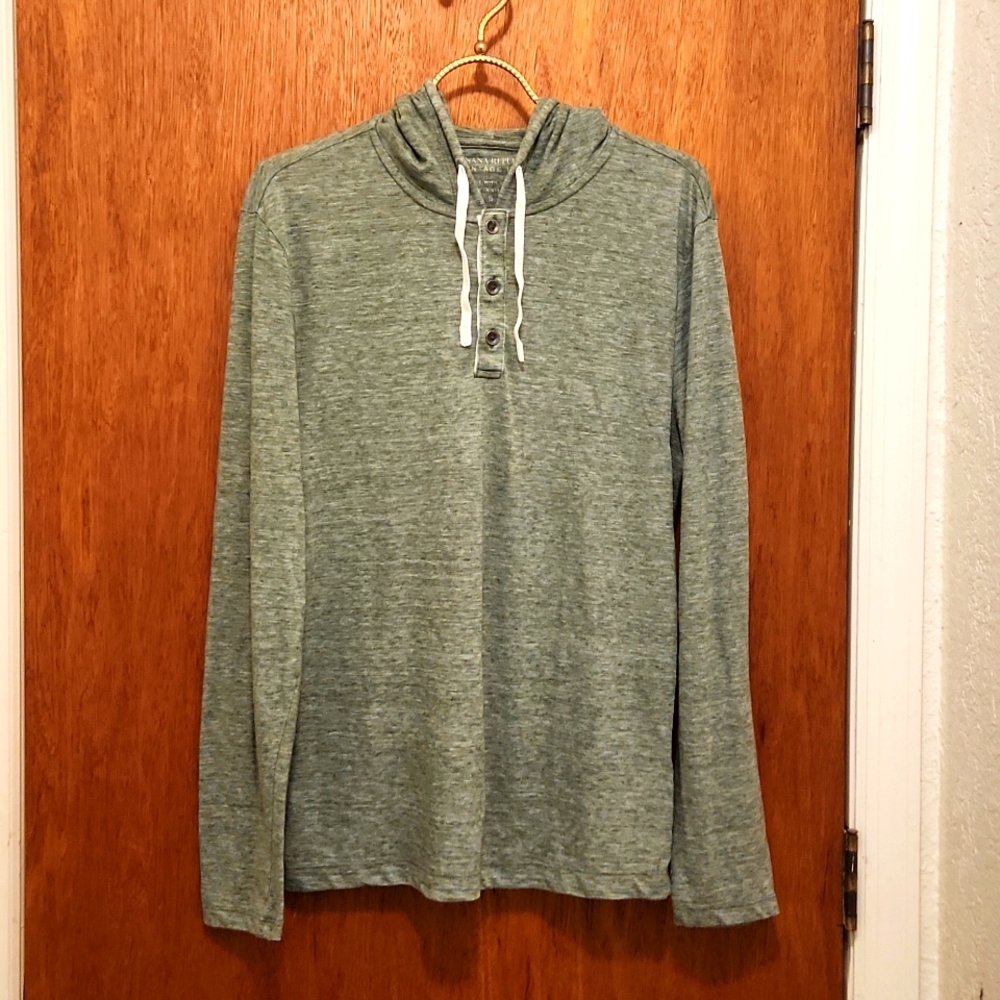 Men's Hooded Henley shirt